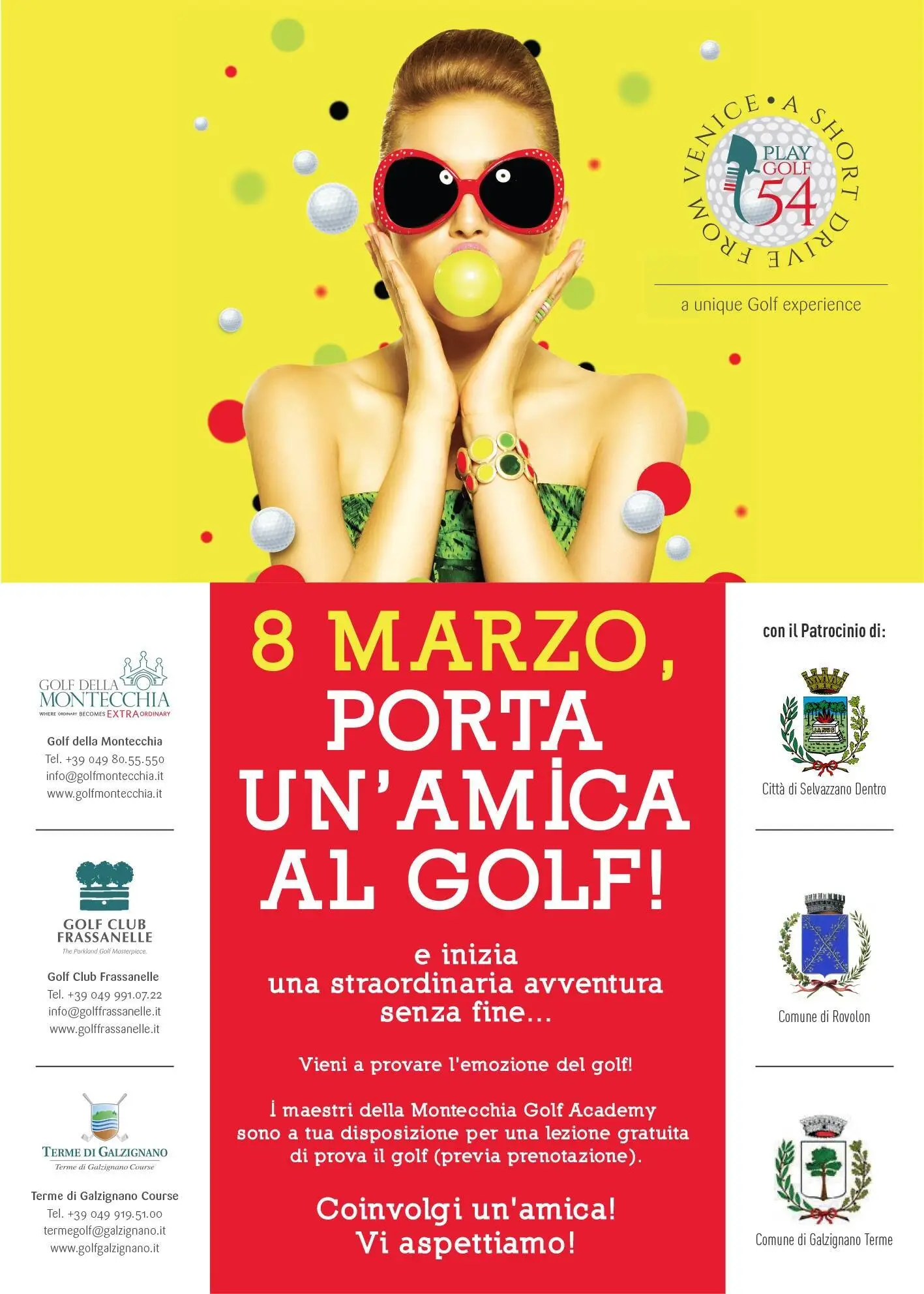 PORTA UN'AMICA AL GOLF!